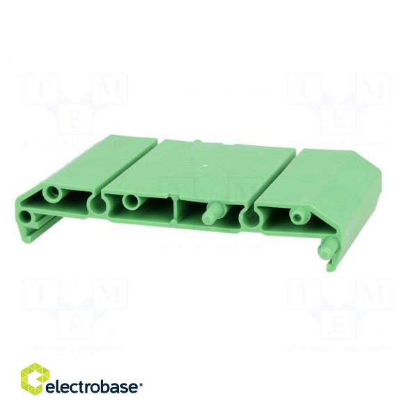 DIN rail mounting bracket | polyamide | 77x45mm | Body: green фото 3