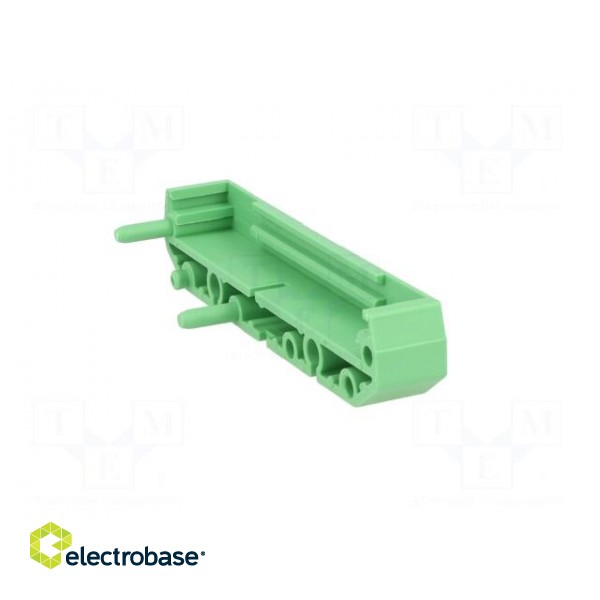 DIN rail mounting bracket | polyamide | 77x11.25mm | Body: green image 4