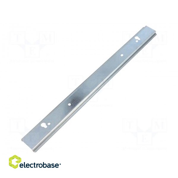 DIN rail | steel | W: 35mm | L: 350mm | GEOS-L-3040-18-O | Plating: zinc image 1