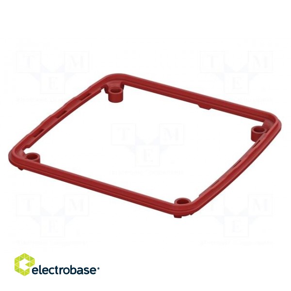 Gasket | elastomer thermoplastic TPE | BoPad | BOP1616P | Colour: red
