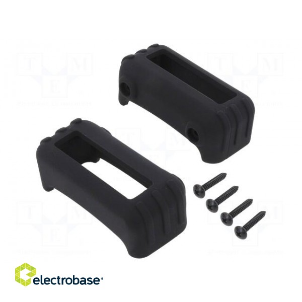 Silicone protector | thermoplastic rubber | Colour: black | 2pcs.