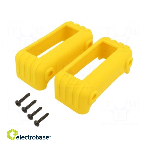 Silicone protector | thermoplastic rubber | Colour: yellow | 2pcs.