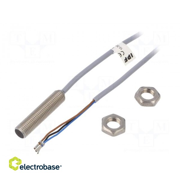 Sensor: inductive | OUT: PNP / NO | 0÷1.5mm | 10÷30VDC | M8 | IP67 | 200mA