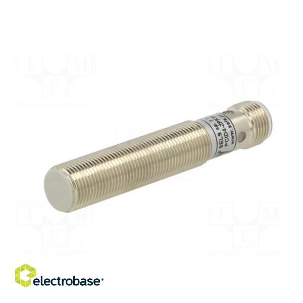 Sensor: inductive | OUT: PNP / NO | 0÷4mm | M12 | IP67 | Mat: brass | PIN: 4 image 2