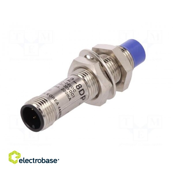 Sensor: inductive | OUT: PNP / NO | 0÷8mm | 10÷30VDC | M12 | IP67 | 200mA image 6