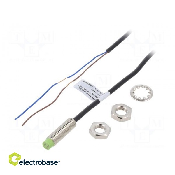Sensor: inductive | OUT: 2-wire NO | 0÷2mm | 10÷30VDC | M8 | IP67 | 100mA