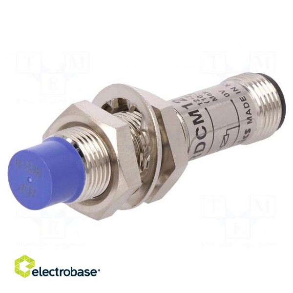 Sensor: inductive | Output conf: PNP / NO | 0÷8mm | 10÷30VDC | M12 image 1