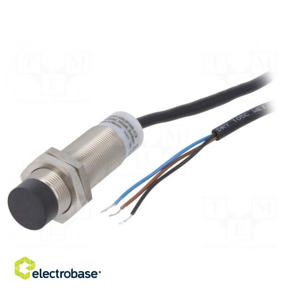 Sensor: inductive | OUT: PNP / NO | 0÷8mm | 10÷48VDC | M18 | IP67 | 300mA