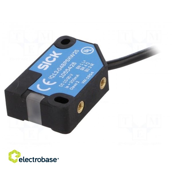 Sensor: inductive | 0÷4mm | PNP / NO | Usup: 10÷30VDC | 200mA | lead 2m