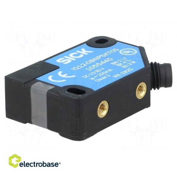 Sensor: inductive | 0÷8mm | PNP / NO | Usup: 10÷30VDC | 200mA | IP67 image 1