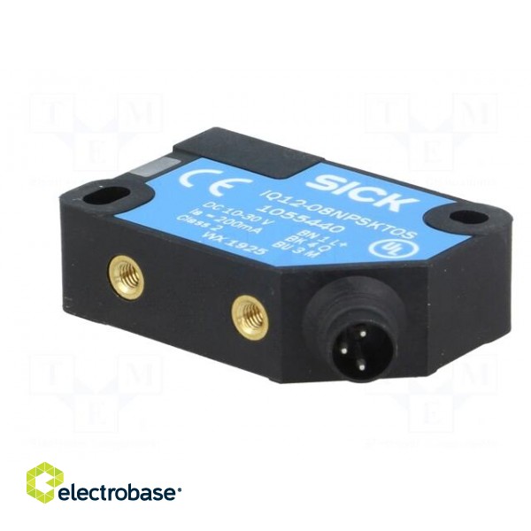 Sensor: inductive | 0÷8mm | PNP / NO | Usup: 10÷30VDC | 200mA | IP67 image 4