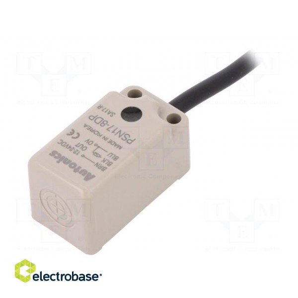 Sensor: inductive | 0÷8mm | PNP / NO | Usup: 10÷30VDC | 200mA | lead 2m image 1
