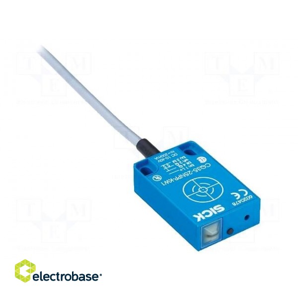 Sensor: capacitive | Range: 0÷25mm | OUT: PNP / NO + NC | Mat: plastic