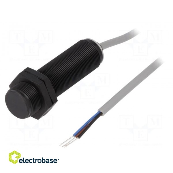 Sensor: capacitive | Range: 0÷5mm | Output conf: PNP / NO | Mat: PBT