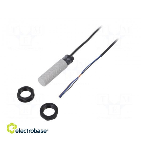 Sensor: capacitive | Range: 0÷8mm | Output conf: PNP / NO | Mat: PVC