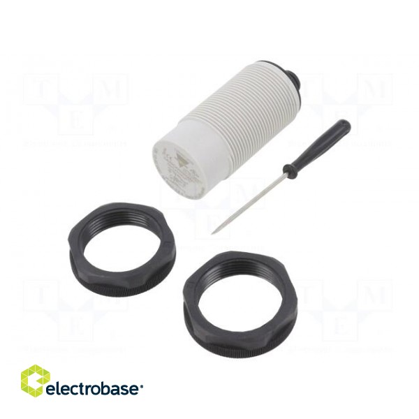 Sensor: capacitive | Range: 4÷25mm | 20÷250VAC | OUT: SCR | Housing: M30 image 1