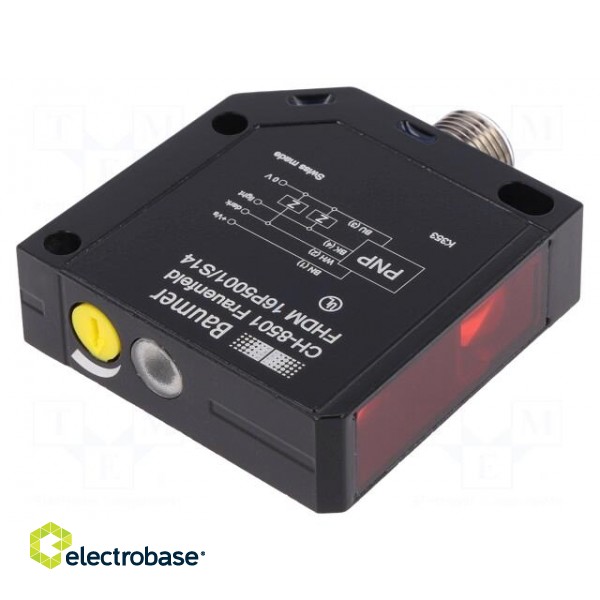 Sensor: photoelectric | Range: 20÷450mm | PNP | DARK-ON,LIGHT-ON image 1
