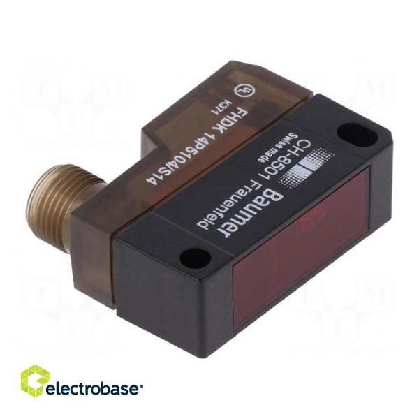 Sensor: photoelectric | Range: 30÷500mm | PNP | DARK-ON,LIGHT-ON image 1