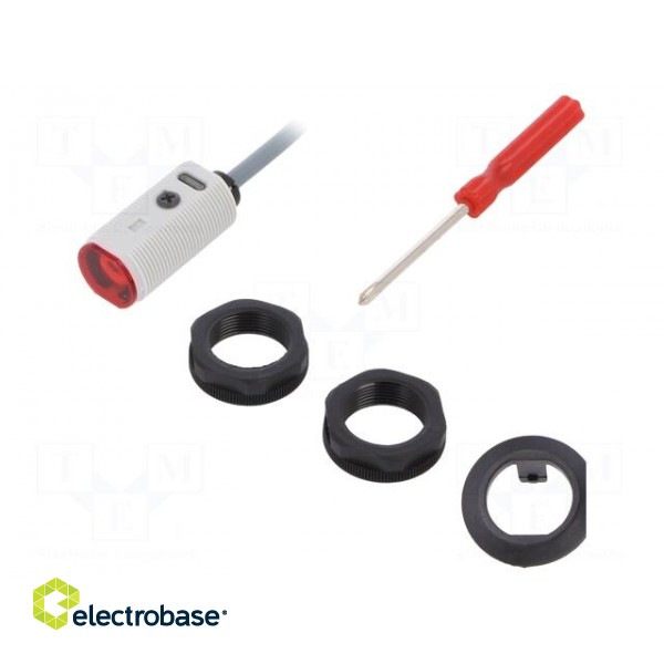 Sensor: photoelectric | receiver | Range: 0÷20m | PNP | Usup: 10÷30VDC