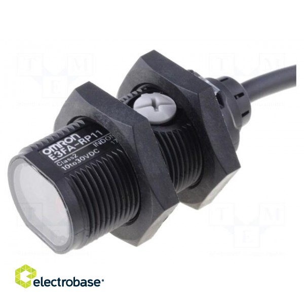 Sensor: photoelectric | straight | Range: 0.5m | PNP | Usup: 10÷30VDC