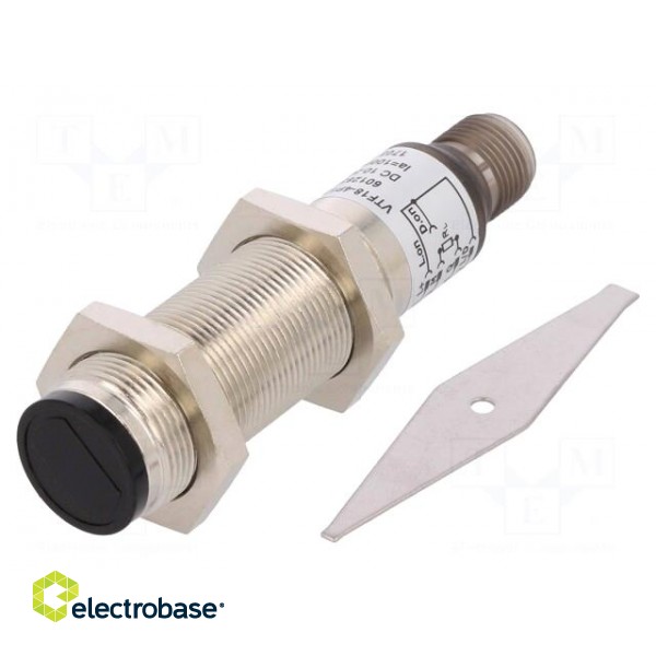 Sensor: photoelectric | straight | Range: 0÷0.1m | PNP | Usup: 10÷30VDC image 1