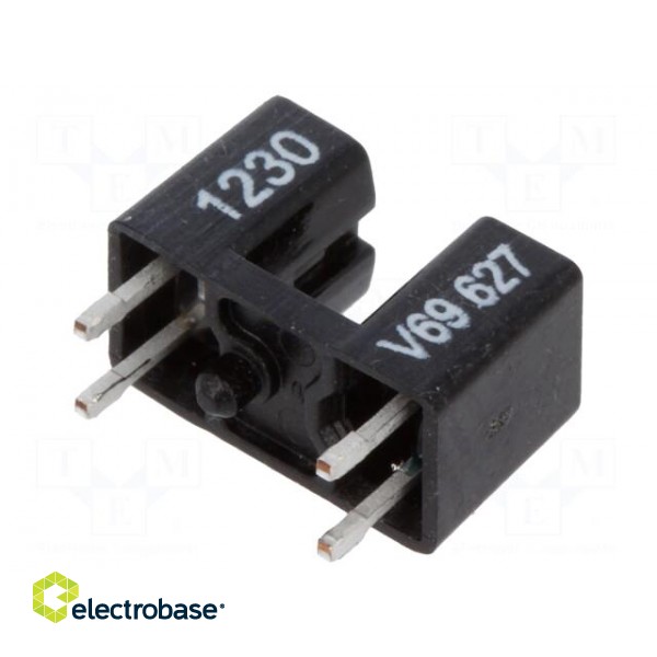 Optocoupler | slotted with flag | Out: transistor | 2.8mm | 70V