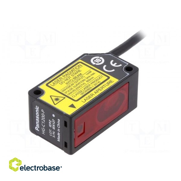 Sensor: distance | laser | diffuse-reflective | Range: 200mm | PNP