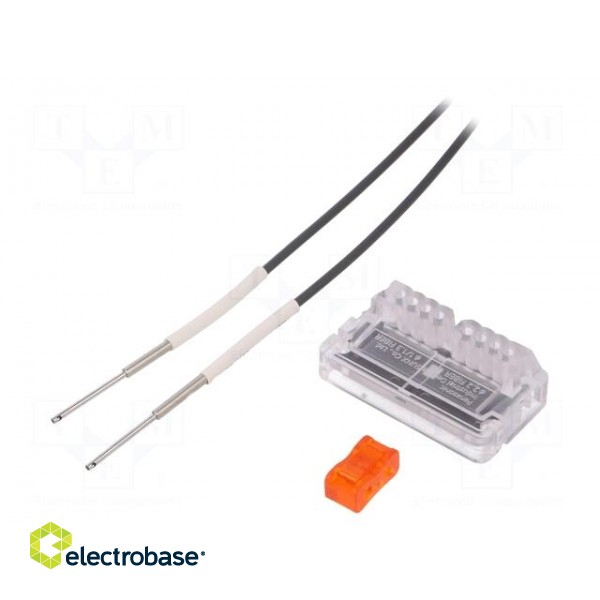 Sensor: fibre-optic | Range: 0÷680mm | IP30 | -55÷80°C | Len: 2m