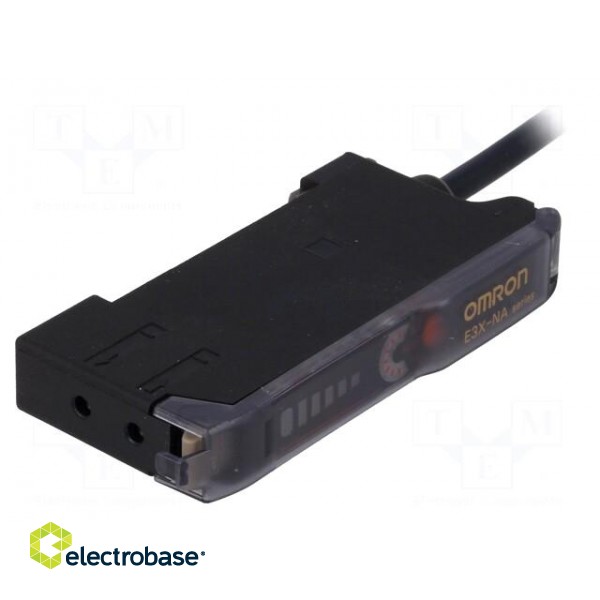 Sensor: optical fibre amplifier | NPN | IP50 | Connection: lead 2m