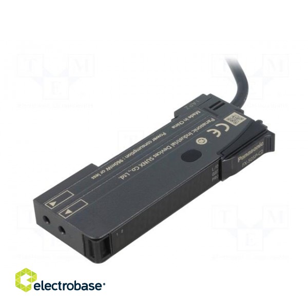 Sensor: optical fibre amplifier | PNP | IP40 | Connection: lead 2m фото 1