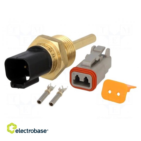 Sensor: temperature | Pt1000 | cl.B | Electr.connect: DT04-2P | 50mm