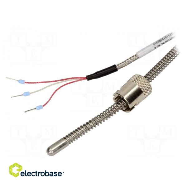 Sensor: temperature | Pt100 | 100Ω | cl.A | 0÷400°C | Leads: 3 leads