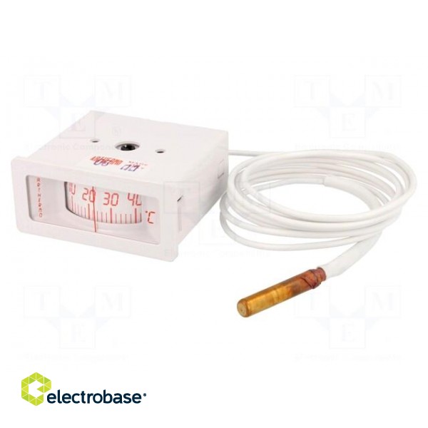 Sensor: thermometer with capillary | Body dim: 55x52x25mm