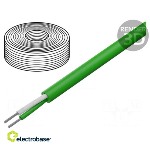 K-type compensating lead | Insulation: PVC | Cores: 2 | Shape: oval фото 1