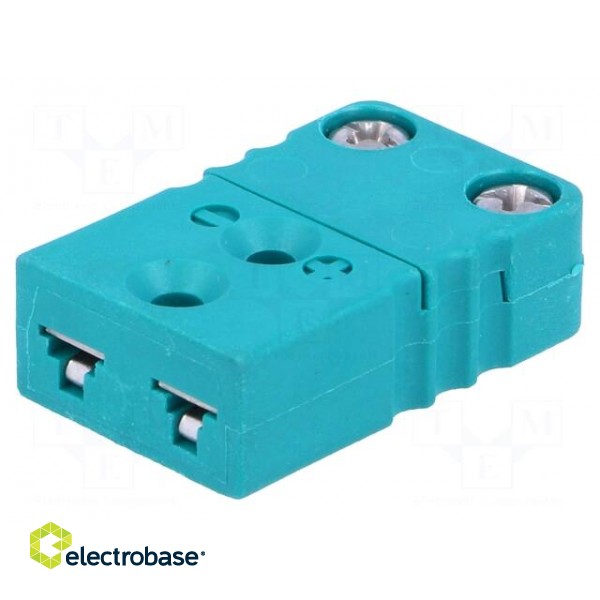 K-type miniature socket | Mat: PVC | 200°C фото 1