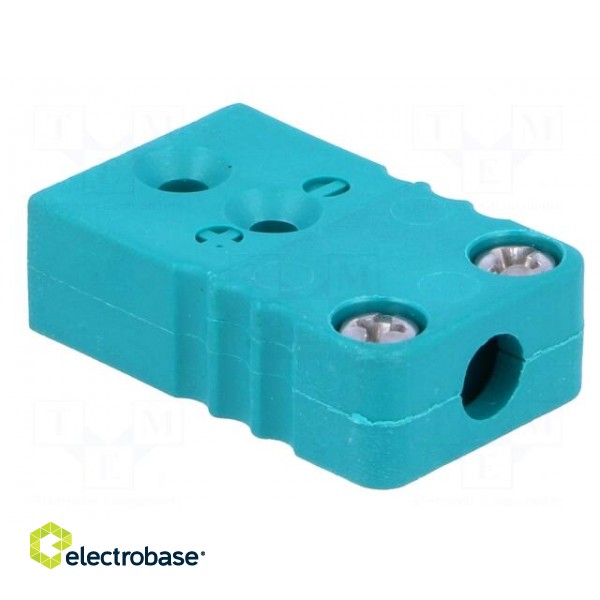 K-type miniature socket | Mat: PVC | 200°C фото 4