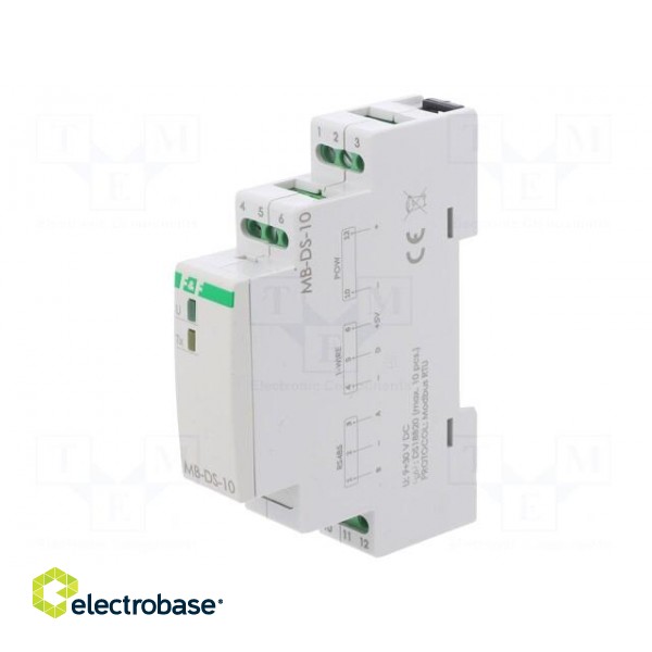 Converter: temperature | 9÷30VDC | OUT 1: RS485 Modbus RTU | IP20 image 1