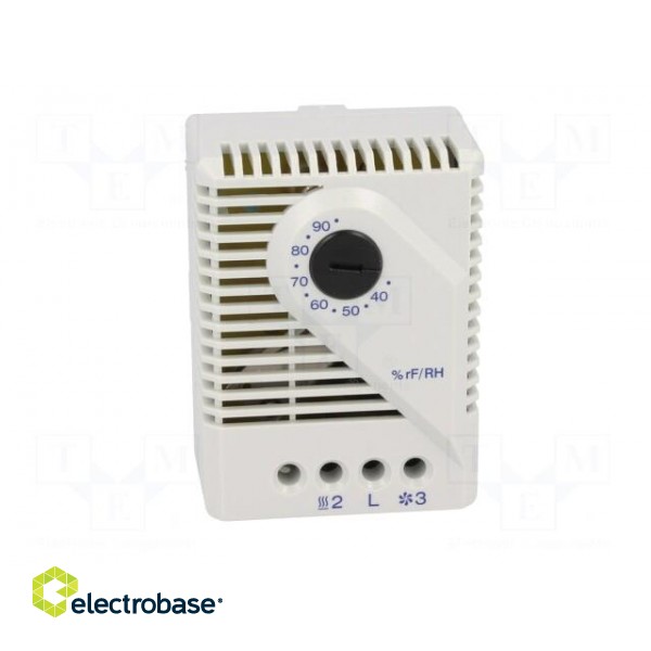 Sensor: hygrostat | Contacts: SPDT | 5A | 250VAC | IP20 | Mounting: DIN image 9