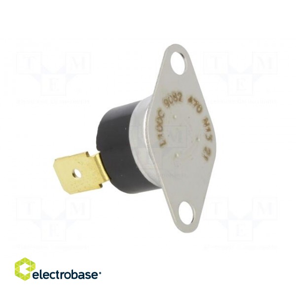 Sensor: thermostat | NC | 100°C | 10A | 240VAC | connectors 6,4mm | ±5°C paveikslėlis 8
