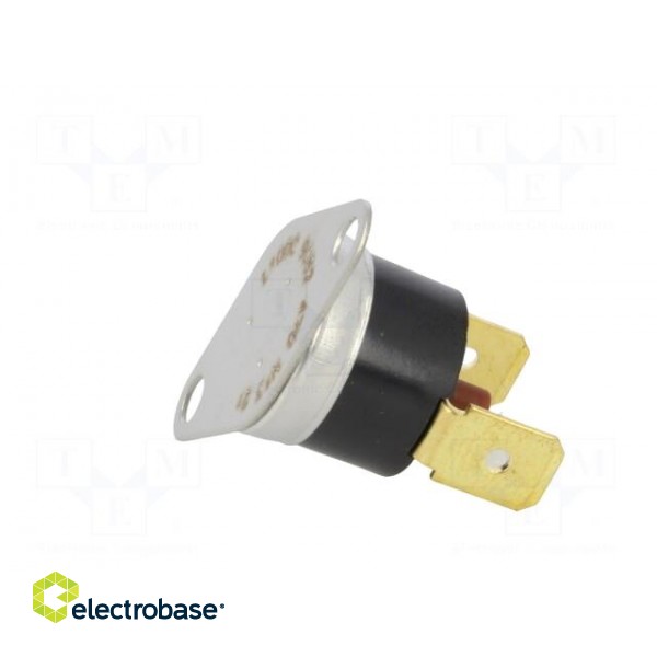 Sensor: thermostat | NC | 100°C | 10A | 240VAC | connectors 6,4mm | ±5°C paveikslėlis 3