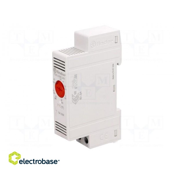 Sensor: thermostat | Contacts: NC | 10A | 250VAC | 7±4 K | IP20 фото 1