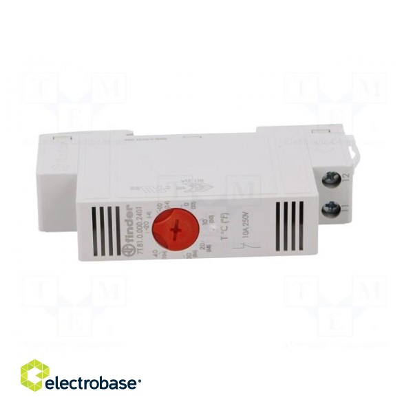 Sensor: thermostat | Contacts: NC | 10A | 250VAC | 7±4 K | IP20 фото 9