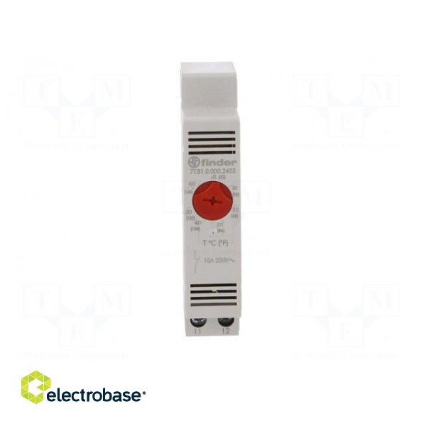 Sensor: thermostat | Contacts: NC | 10A | 250VAC | 7±4 K | IP20 image 9