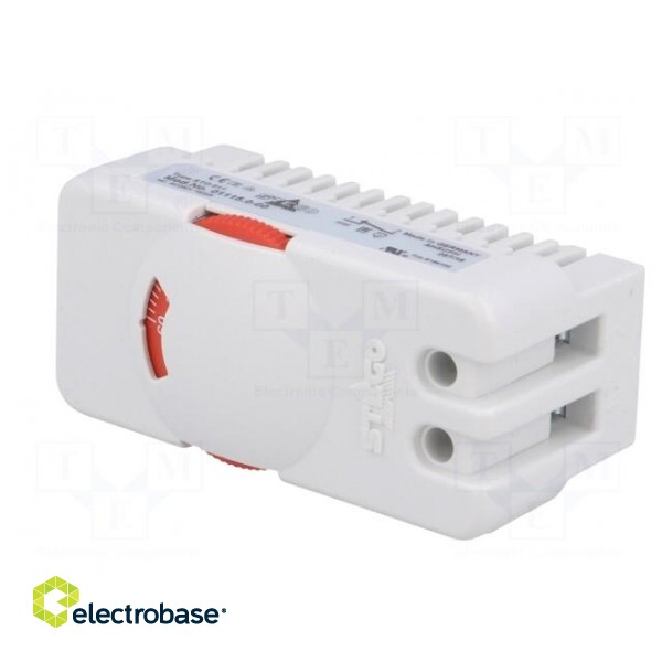 Sensor: thermostat | Contacts: NC | 10A | 250VAC | IP20 | Mounting: DIN фото 2