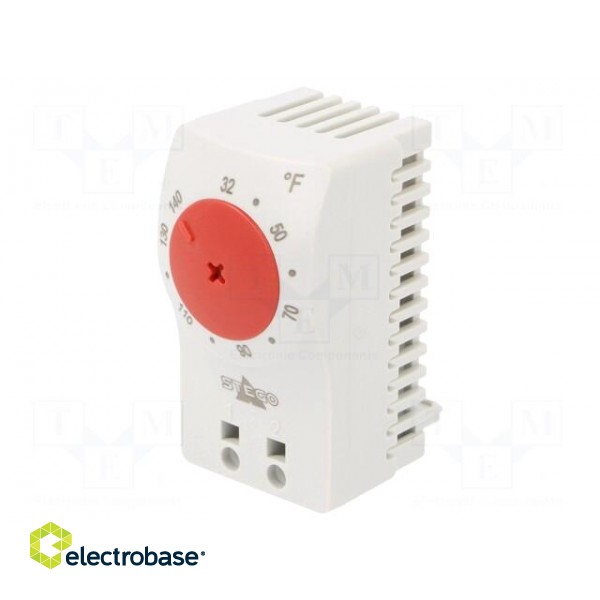 Sensor: thermostat | NC | 10A | 250VAC | spring clamps | 60x33x41mm фото 1