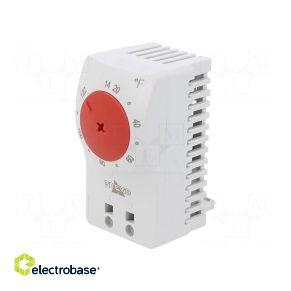 Sensor: thermostat | NC | 10A | 250VAC | spring clamps | 60x33x41mm image 1