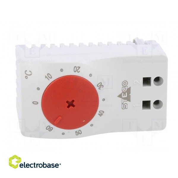 Sensor: thermostat | NC | 10A | 250VAC | spring clamps | 60x33x41mm paveikslėlis 9