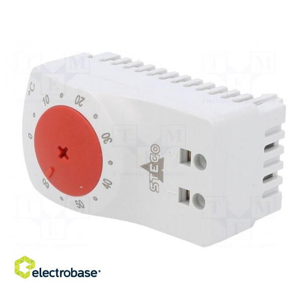 Sensor: thermostat | NC | 10A | 250VAC | spring clamps | 60x33x41mm фото 2