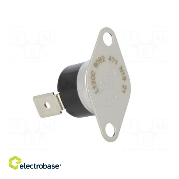 Sensor: thermostat | NC | 120°C | 10A | 240VAC | connectors 6,4mm | ±5°C image 8