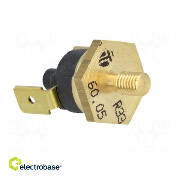Sensor: thermostat | NC | 60°C | 16A | 250VAC | connectors 6,3mm | ±15°C image 8